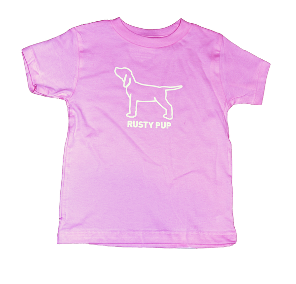 Rusty Pup T-shirt Toddlers and Infants - Pink