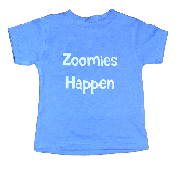 Rusty Pup Zoomies T-shirt Toddlers and Infants - Blue